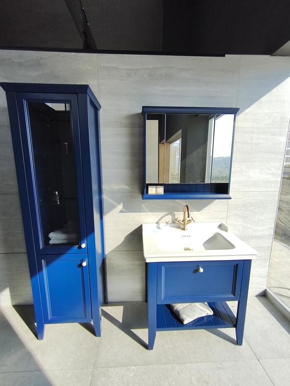 Lacivert Banyo Mobilyası — Granit Dünyası